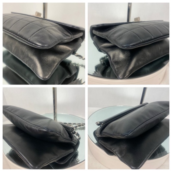 🔥❤️ CHANEL CHOCOLATE BAR 2.55 LAMBSKIN FLAP CLUTCH/WAIST BAG 🔥❤️ - Picture 14 of 16